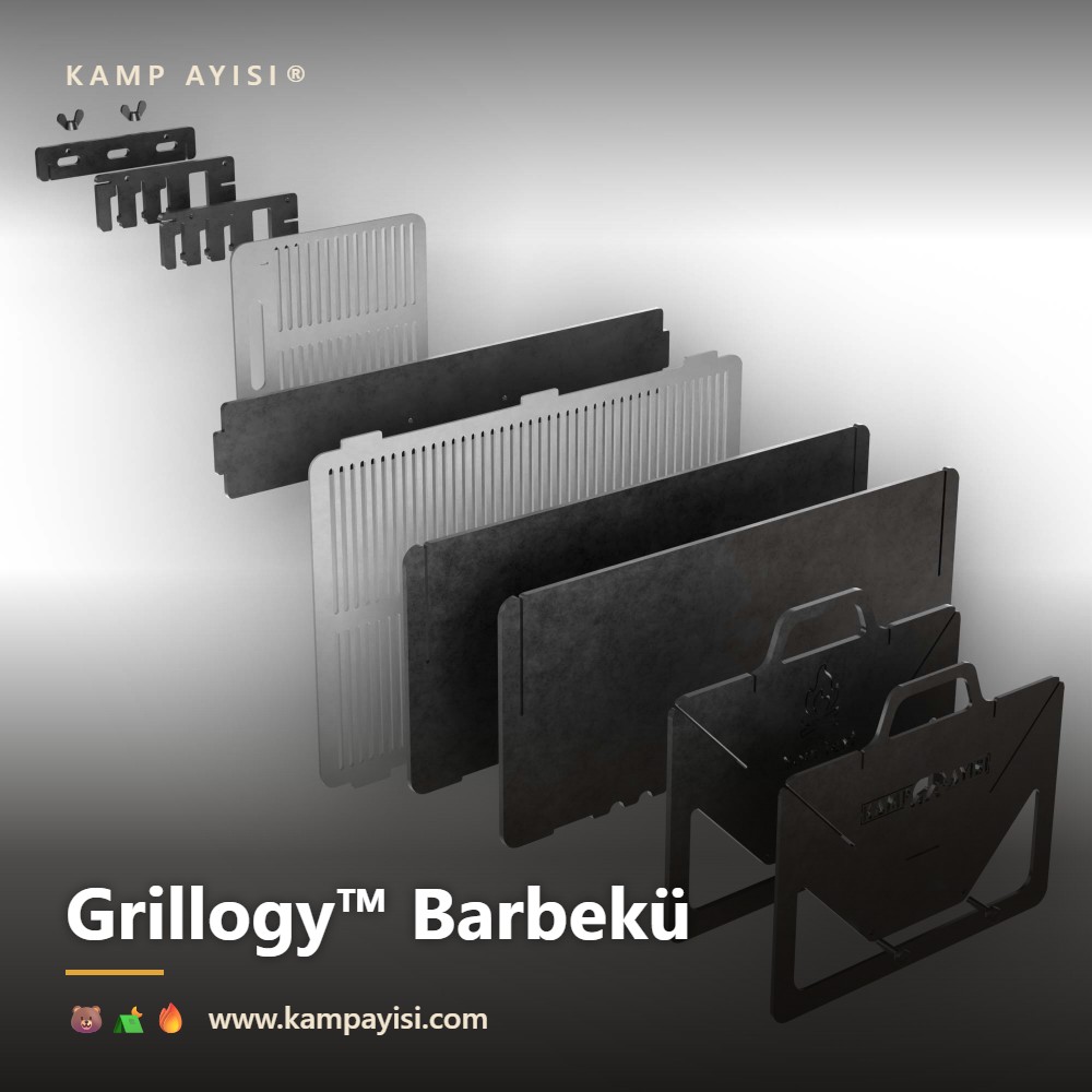 Doğadaki Izgara Sanatı: Kamp Ayısı® Grillogy™ Katlanabilir Barbekü